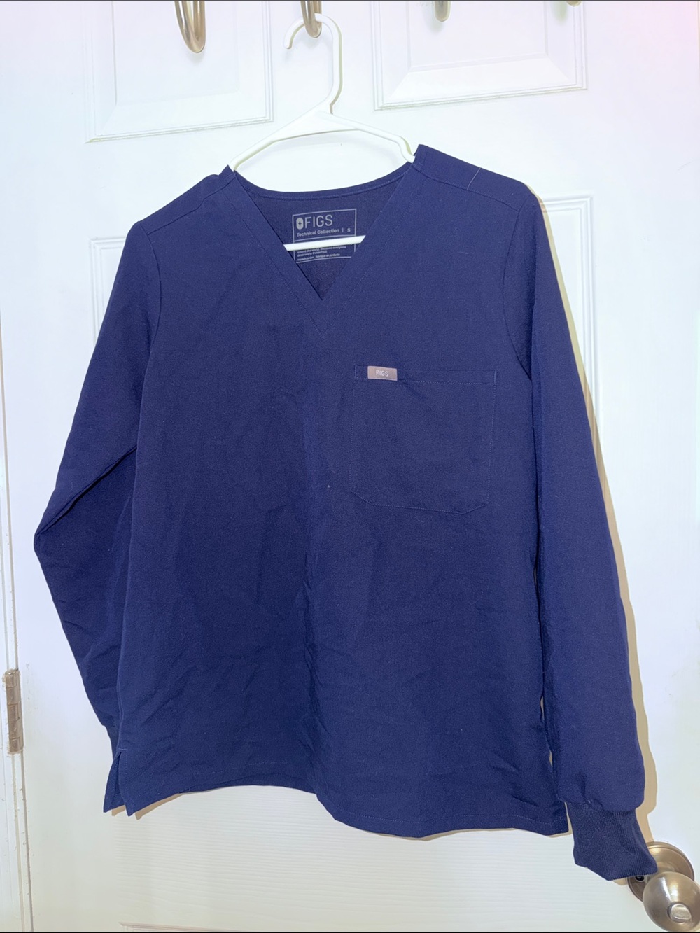 FIGS Women’s Deep Navy V-Neck Scrub Top